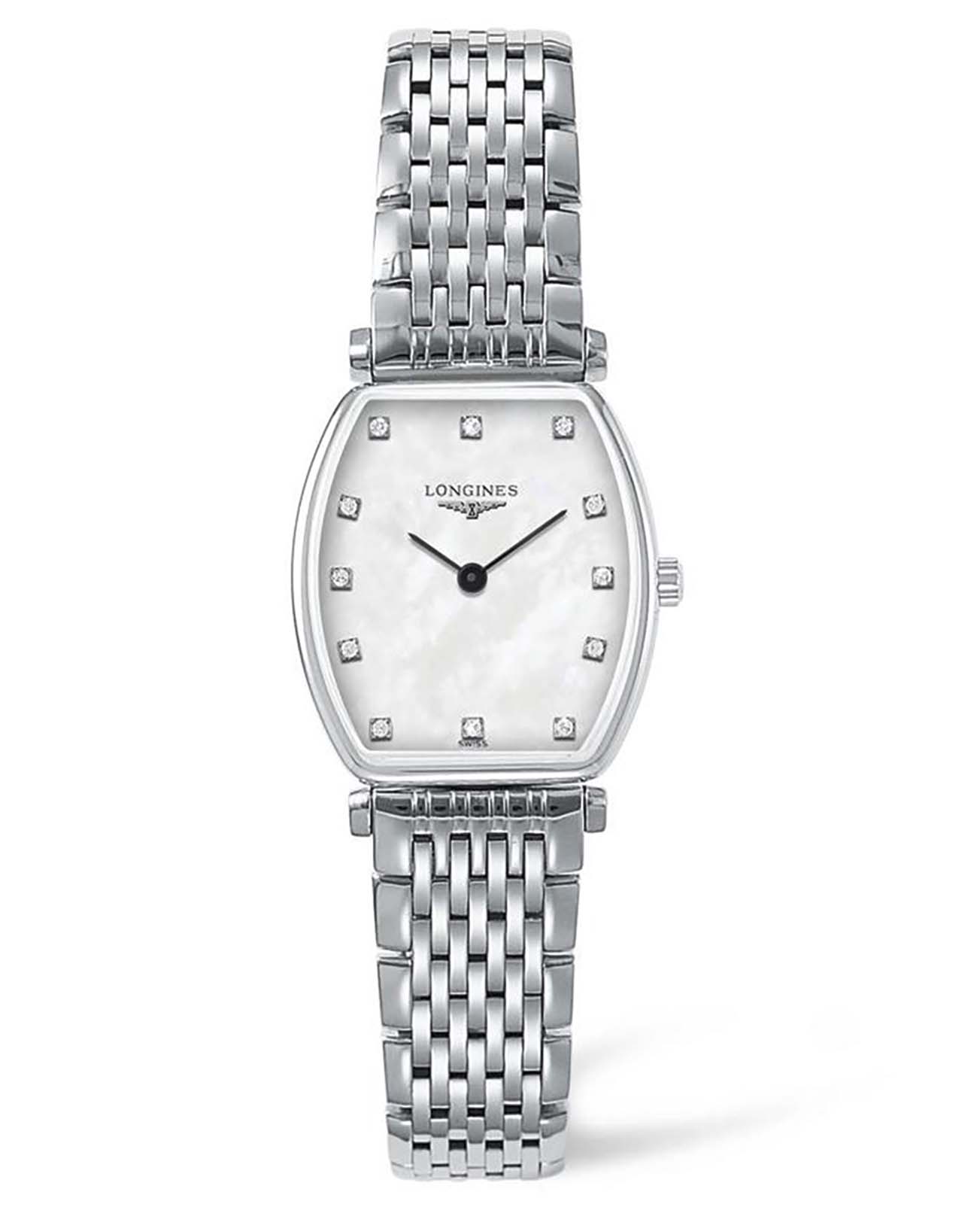 Longines Longines La Grande Classique L4.205.4.87.6  L42054876 кварцевые женские часы перламутровый циферблат, браслет нержавеющая сталь — вид спереди